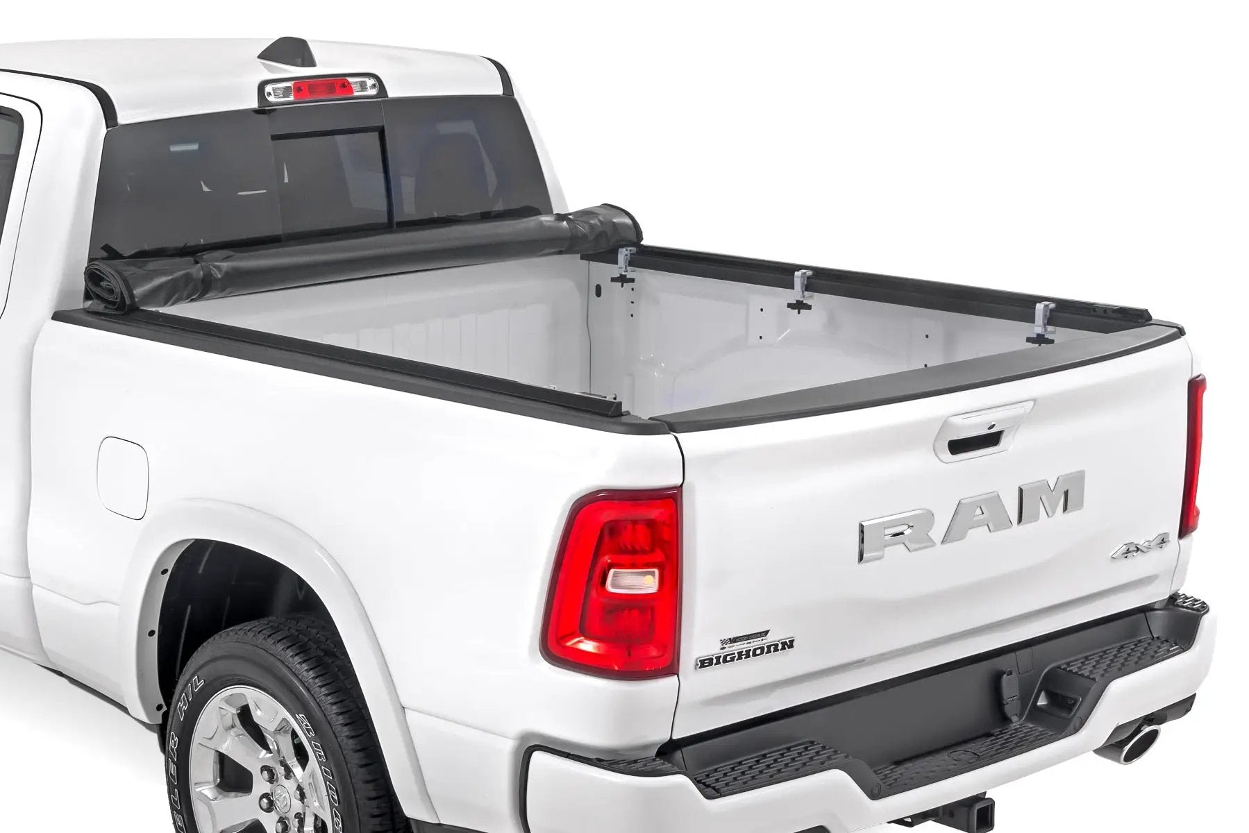 Soft Roll Up Bed Cover | 6'4" Bed | Ram 1500 (19-26)/1500 TRX (21-24) by Rough Country