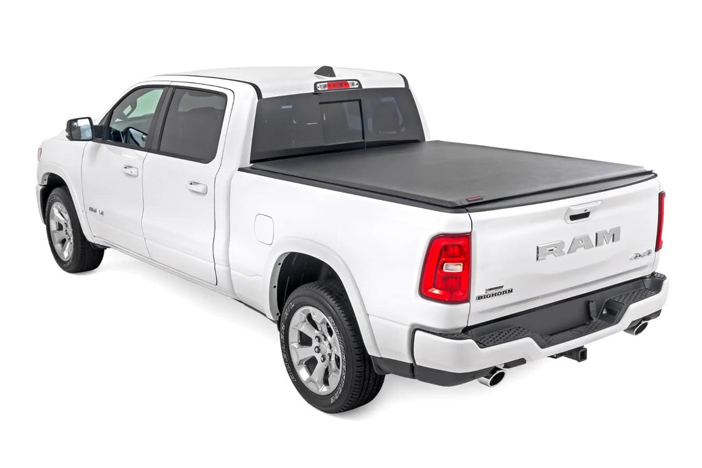 Soft Roll Up Bed Cover | 6'4" Bed | Ram 1500 (19-26)/1500 TRX (21-24) by Rough Country