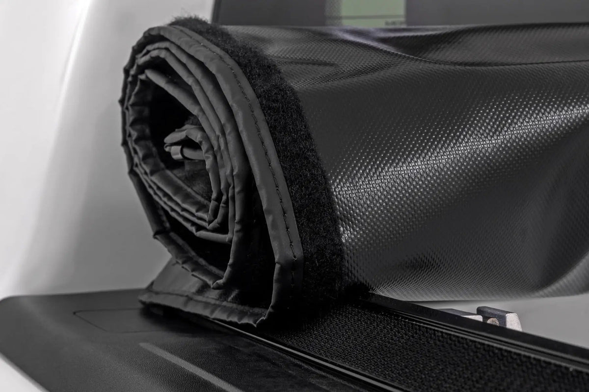 Soft Roll Up Bed Cover | 6'4" Bed | Ram 1500 (19-26)/1500 TRX (21-24) by Rough Country