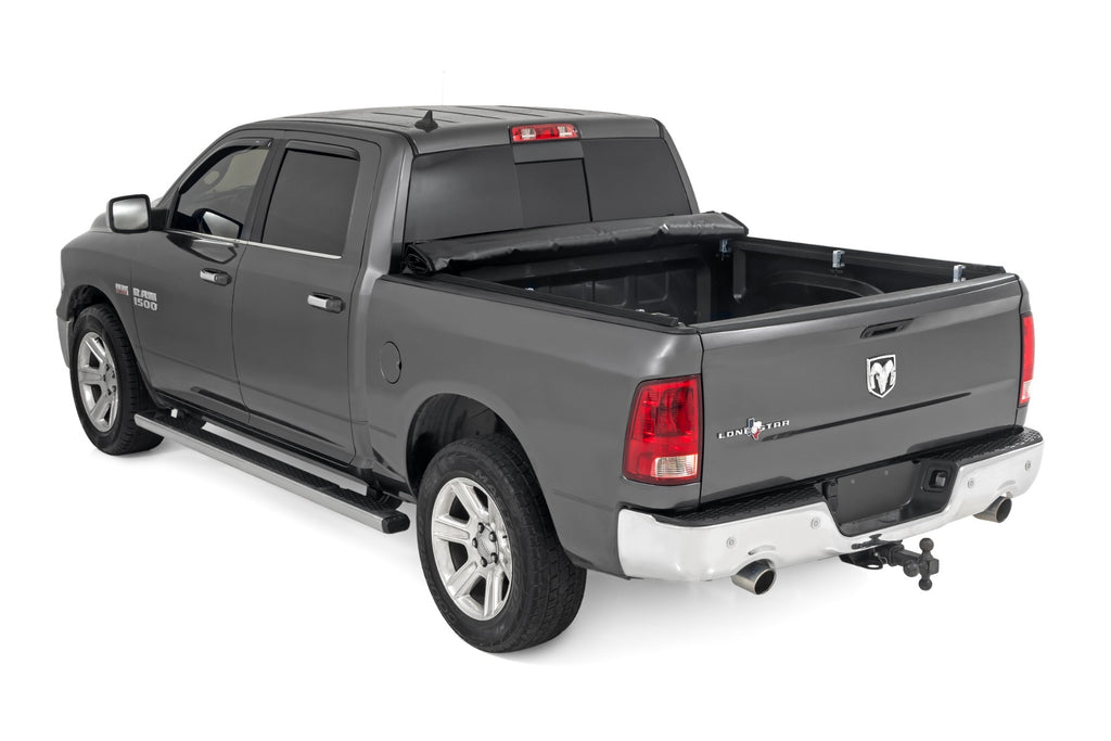Soft Roll Up Bed Cover | 5'7" Bed | Ram 1500 (09-18)/2500 (11-26) by Rough Country