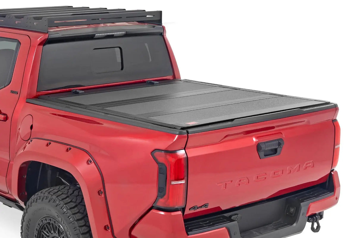 Hard Tri-Fold Flip Up Bed Cover | 5' Bed | Toyota Tacoma 2WD/4WD (2024-2026) by Rough Country