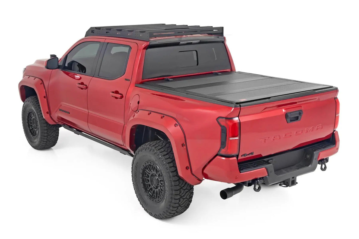 Hard Tri-Fold Flip Up Bed Cover | 5' Bed | Toyota Tacoma 2WD/4WD (2024-2026) by Rough Country