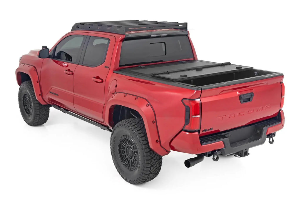 Hard Tri-Fold Flip Up Bed Cover | 5' Bed | Toyota Tacoma 2WD/4WD (2024-2026) by Rough Country