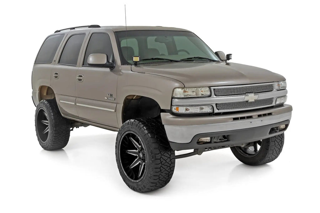 LED Light Kit | Ditch Mount | 2" Black Pair | Flood | Chevy Silverado 1500 (99-06)/Tahoe (00-06) by Rough Country