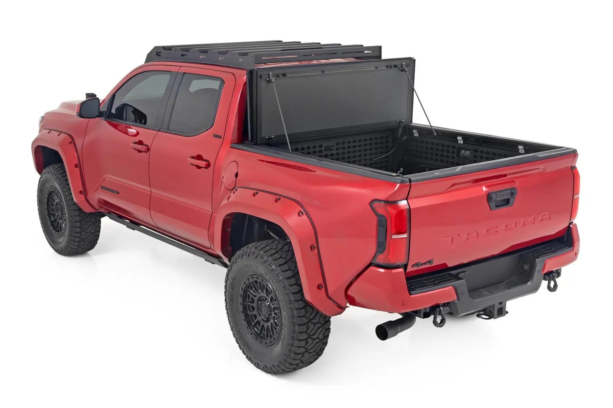 Hard Tri-Fold Flip Up Bed Cover | 5' Bed | Toyota Tacoma 2WD/4WD (2024-2026) by Rough Country