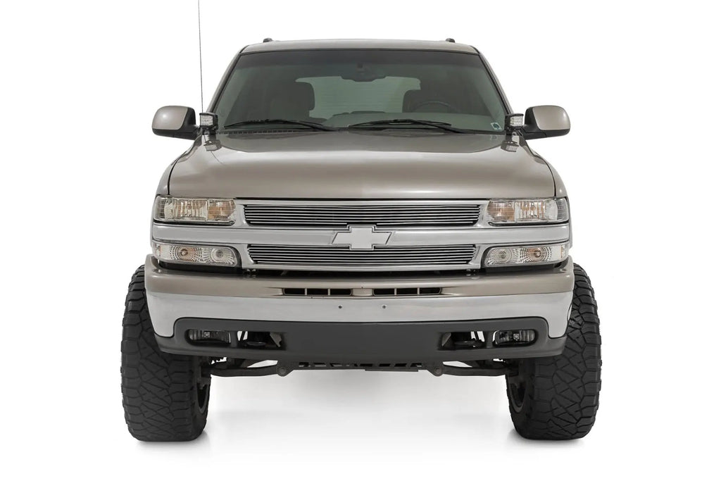 LED Light Kit | Ditch Mount | 2" Black Pair | Flood | Chevy Silverado 1500 (99-06)/Tahoe (00-06) 