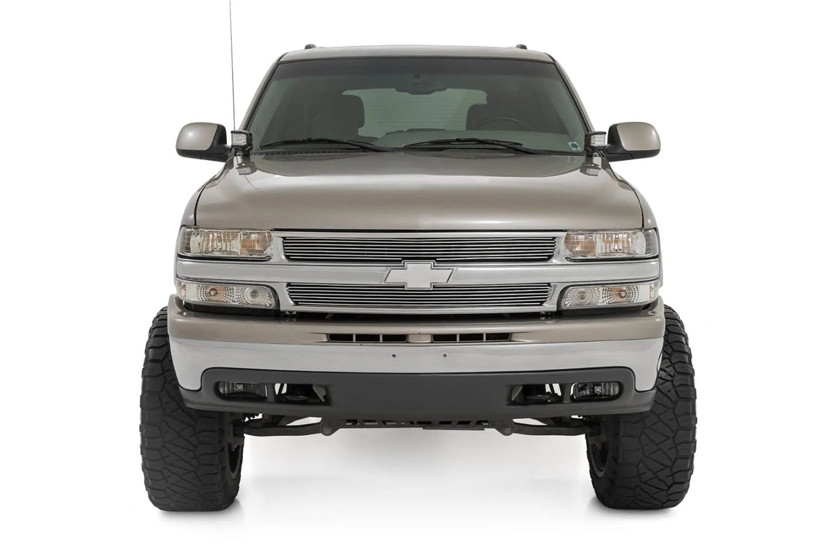 LED Light Kit | Ditch Mount | 2" Black Pair | Flood | Chevy Silverado 1500 (99-06)/Tahoe (00-06) by Rough Country