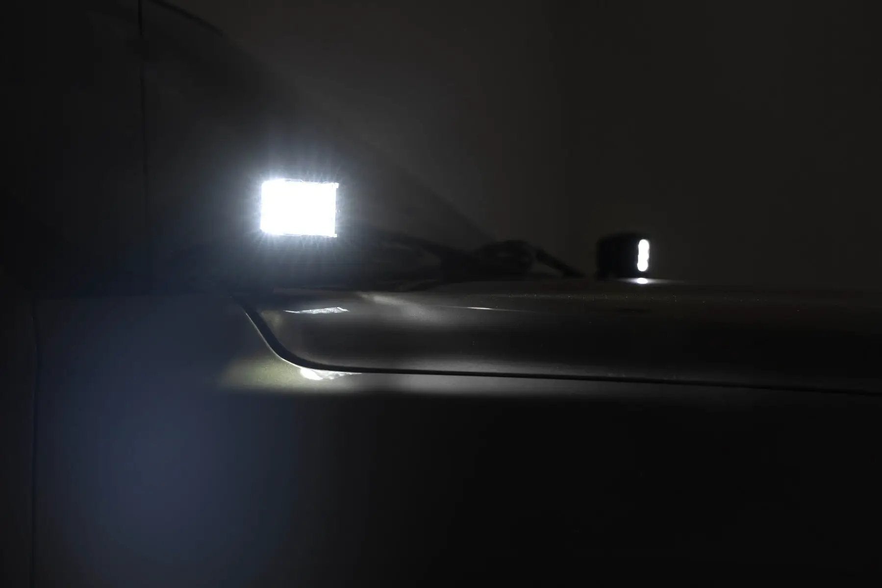 LED Light Kit | Ditch Mount | Black Series Round | 3.5 Inch | Amber DRL | Chevy 1500 (99-06) by Rough Country