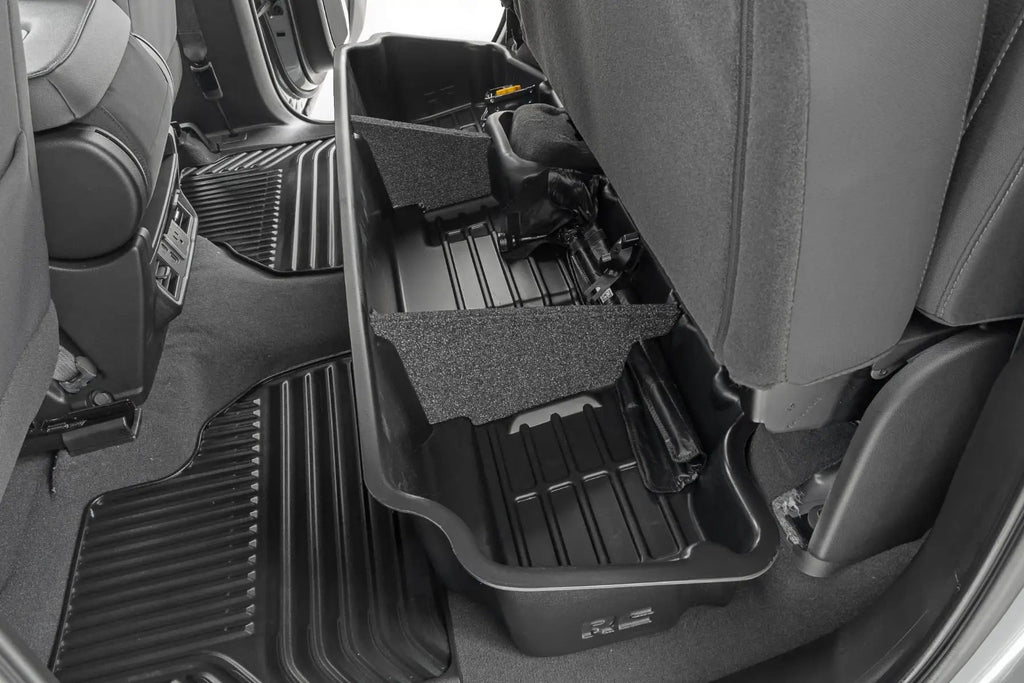 Under Seat Storage | Double Cab | Chevy/GMC 1500/2500HD/3500HD (19-26) by Rough Country