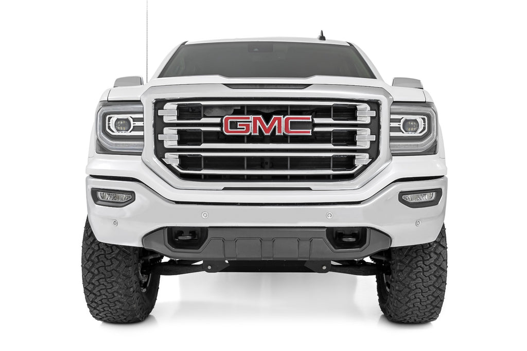 7 Inch Stamped Steel LCA Lift Kit | Forged UCA | Bracket | Vertex/V2 Shks | Chevy/GMC 1500 (16-18) by Rough Country
