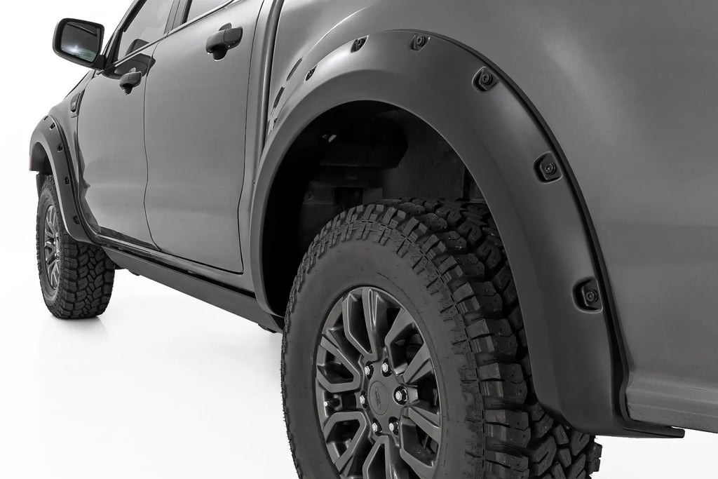 Pocket Fender Flares | G1 Black | 6' Bed | Ford Ranger 2WD/4WD (2019-2023) by Rough Country