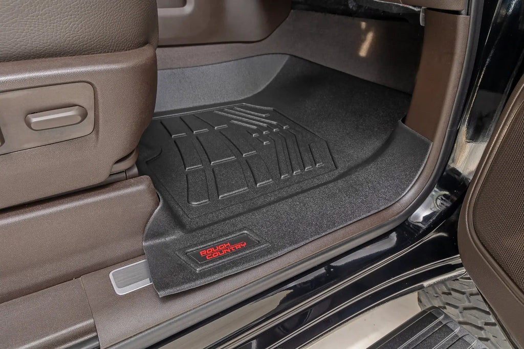 Floor Mats | FR Bucket | Crew | Chevy/GMC 1500/2500HD/3500HD (19-26) by Rough Country