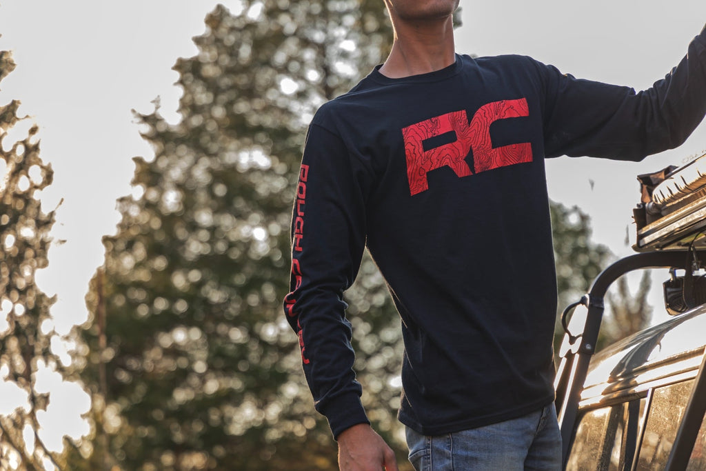 Rough Country Long Sleeve | RC Tread Sleeve | Black|2 XL by Rough Country