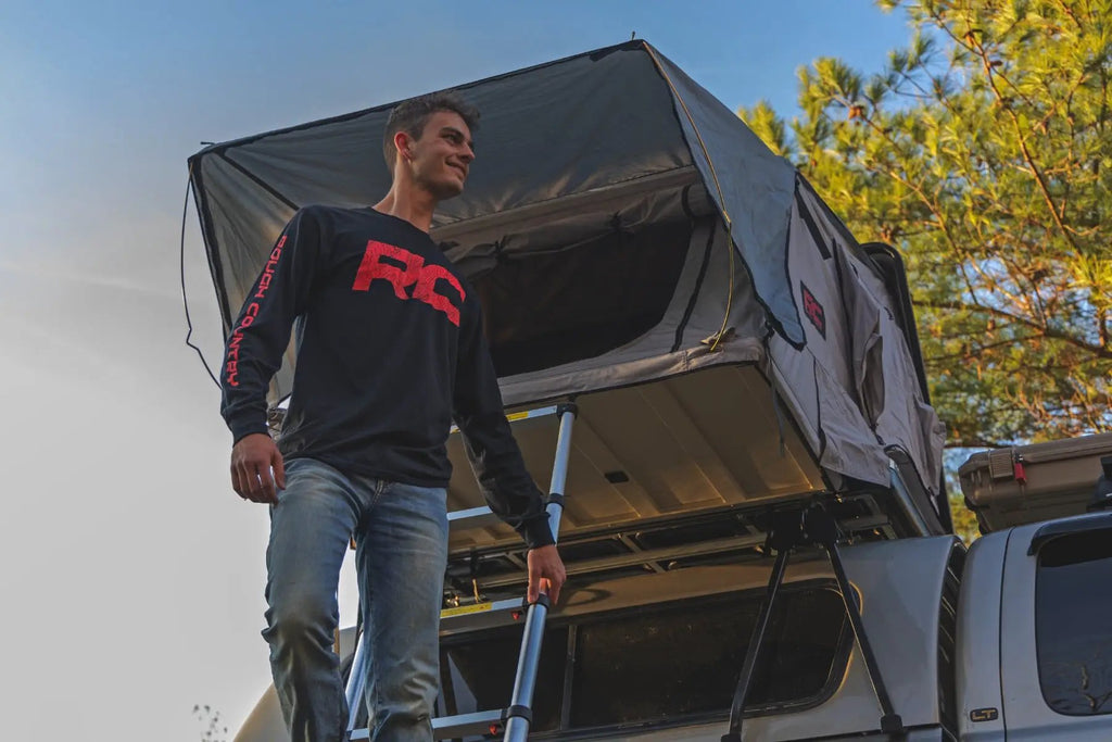 Rough Country Long Sleeve | RC Tread Sleeve | Black| SM by Rough Country