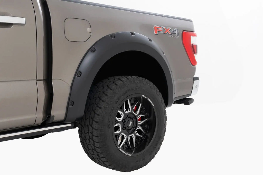 Pocket Fender Flares | Gloss Black | Ford F-150 2WD/4WD (2021-2026) by Rough Country
