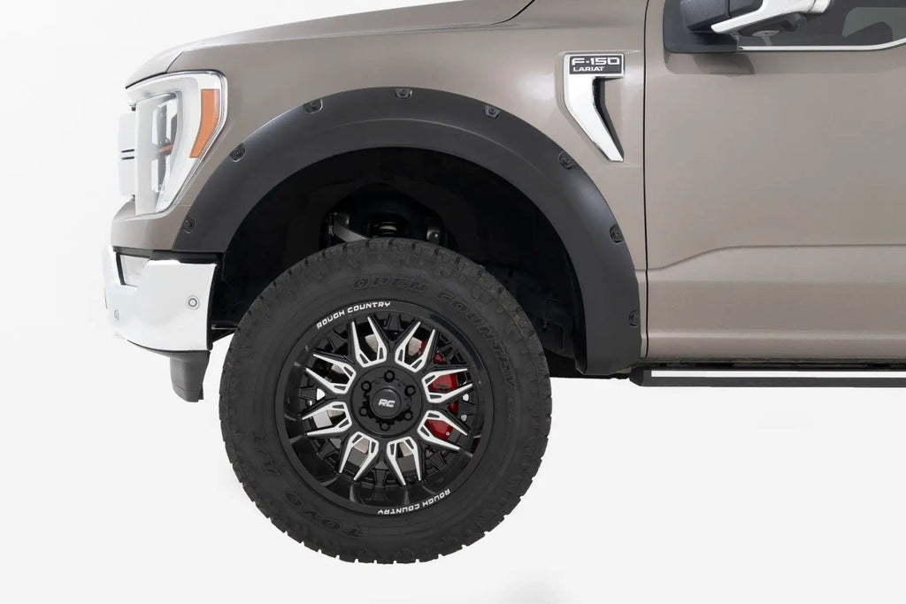 Pocket Fender Flares | Gloss Black | Ford F-150 2WD/4WD (2021-2026) by Rough Country