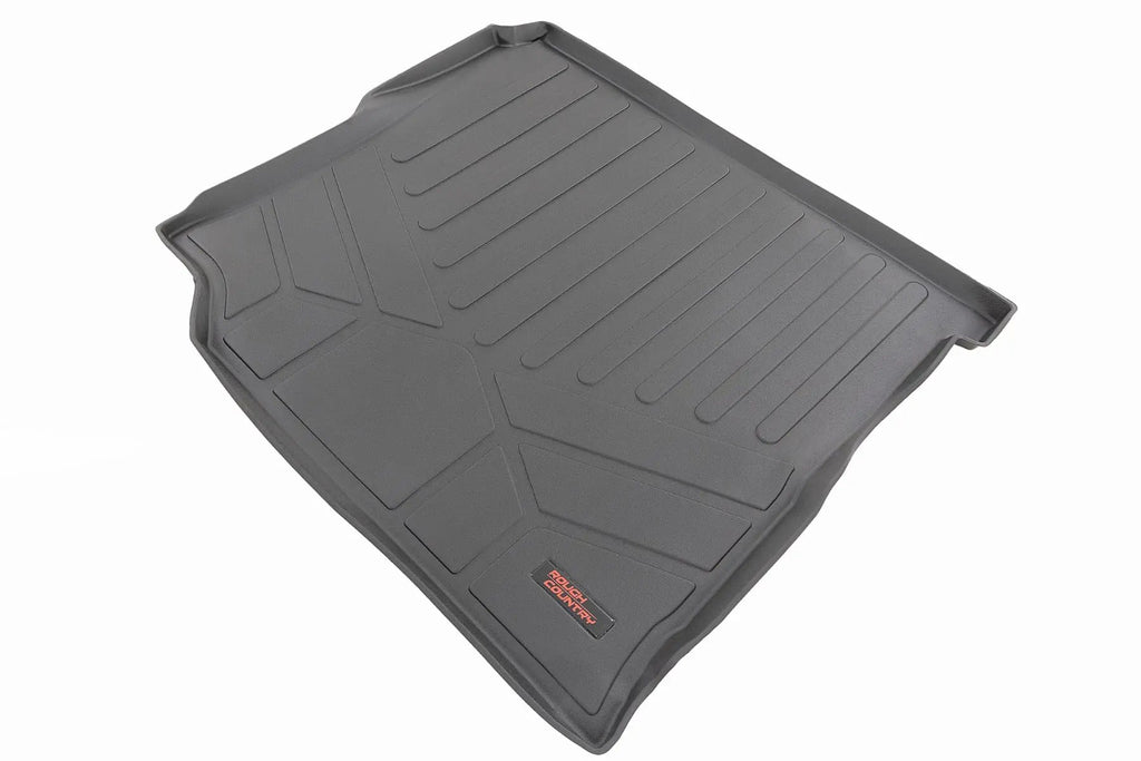 Rear Cargo Mat | W/ Sub | Jeep Wrangler Unlimited 4WD (2018-2026) by Rough Country