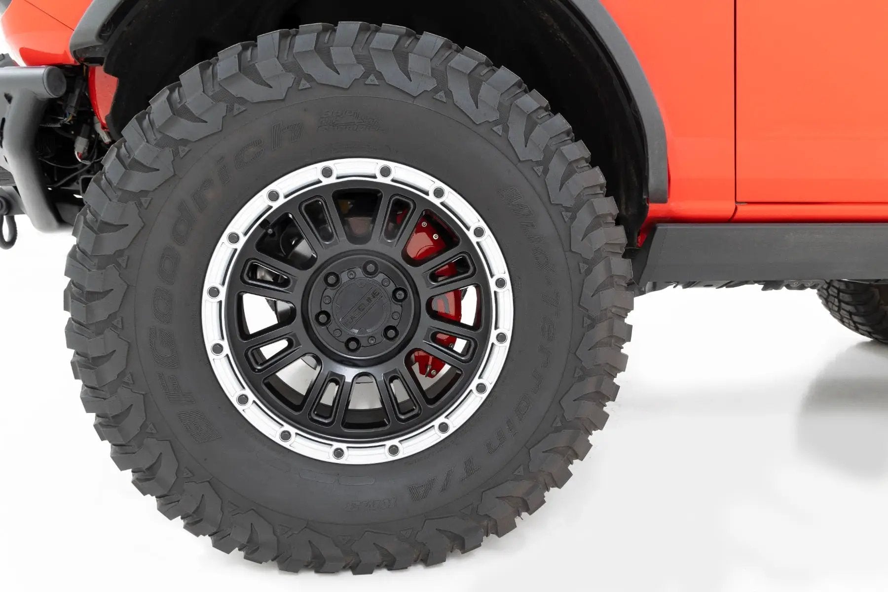 Caliper Covers | Front and Rear | Red | Ford Bronco 4WD (2021-2026) by Rough Country