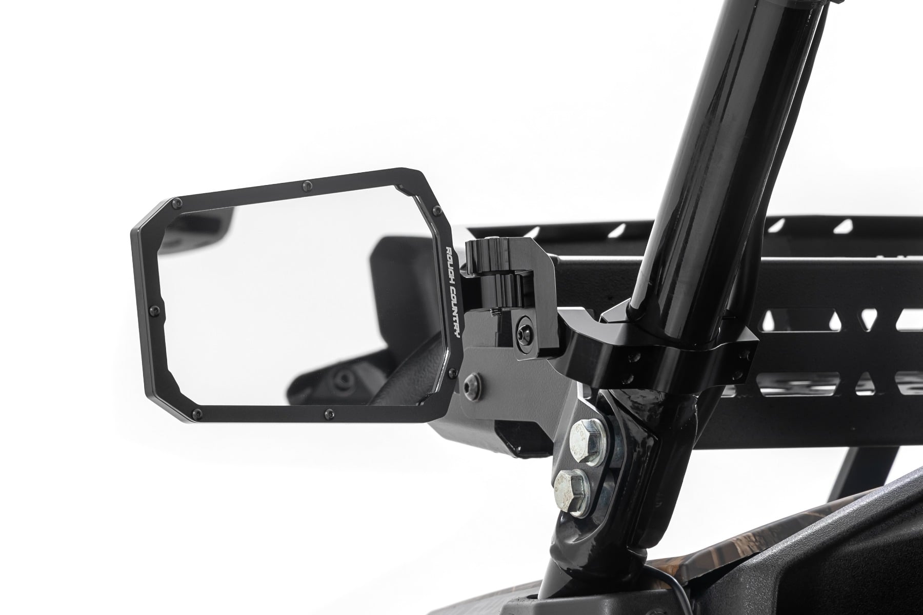 UTV Aluminum Side View Mirrors | Horizontal by Rough Country