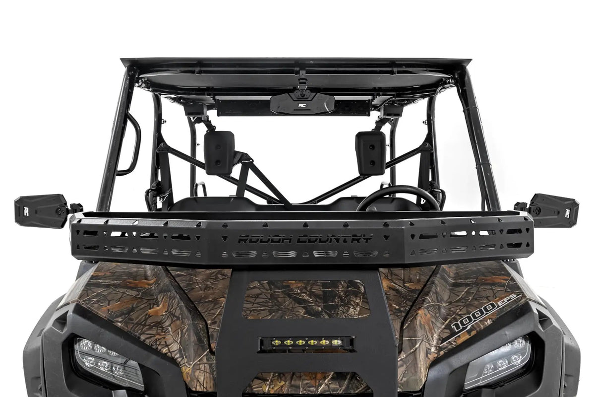 UTV Aluminum Side View Mirrors | Horizontal by Rough Country