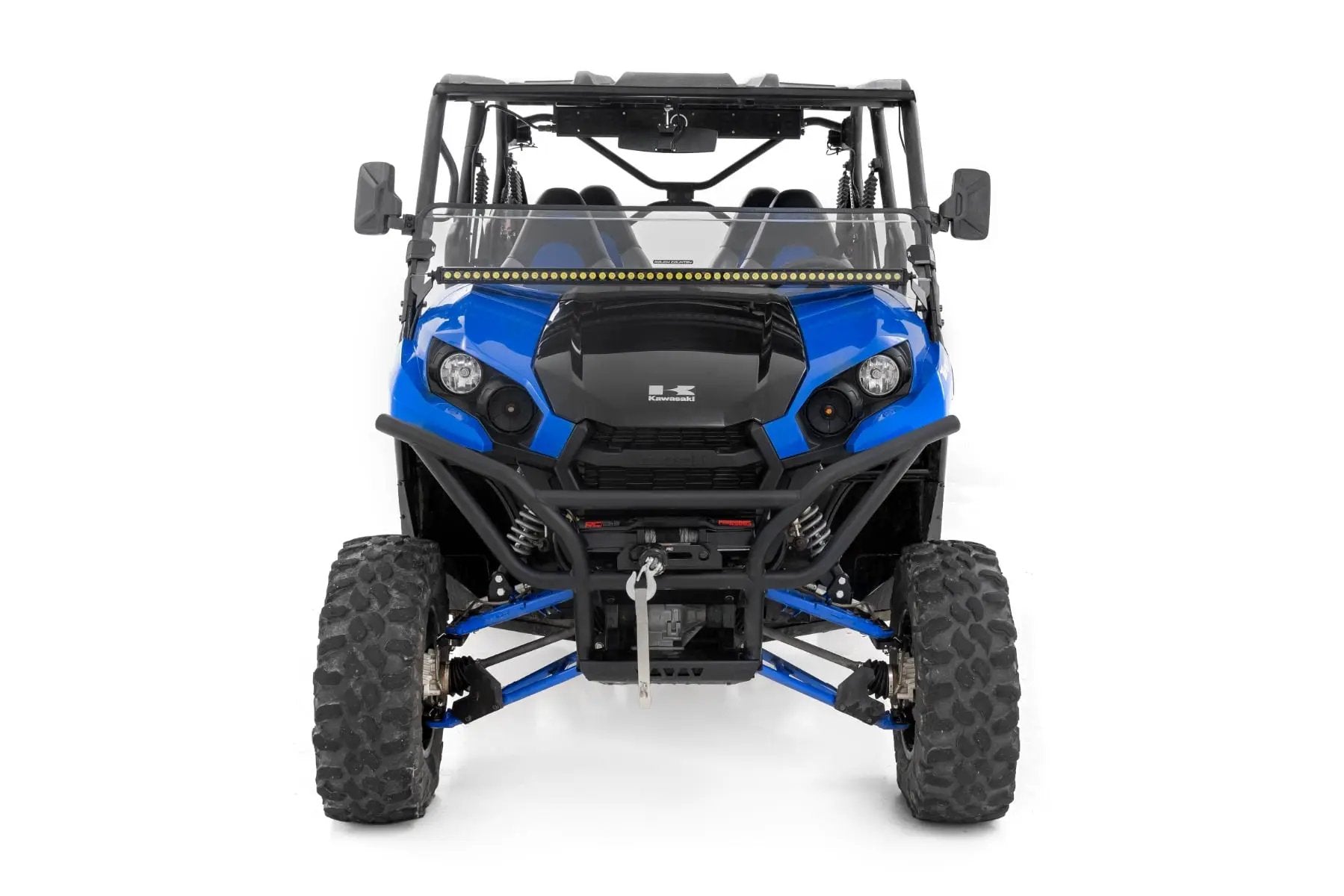 LED Light Kit | Cage Mount | 50" Black Single Row | Kawasaki Teryx 1000/Teryx 800 by Rough Country