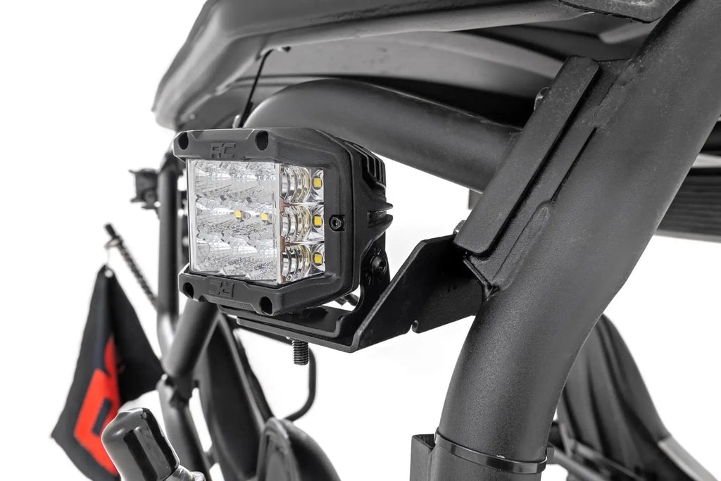 LED Light | Rear Mount | 2" Black Pair | Spot | Kawasaki Teryx 4 1000/Teryx 800 by Rough Country