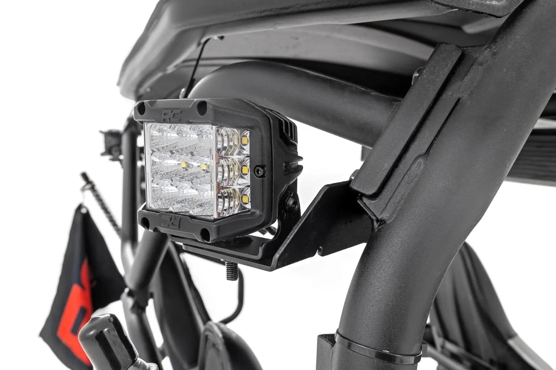LED Light | Rear Mount | 2" Black Pair | Spot | Kawasaki Teryx 4 1000/Teryx 800 by Rough Country