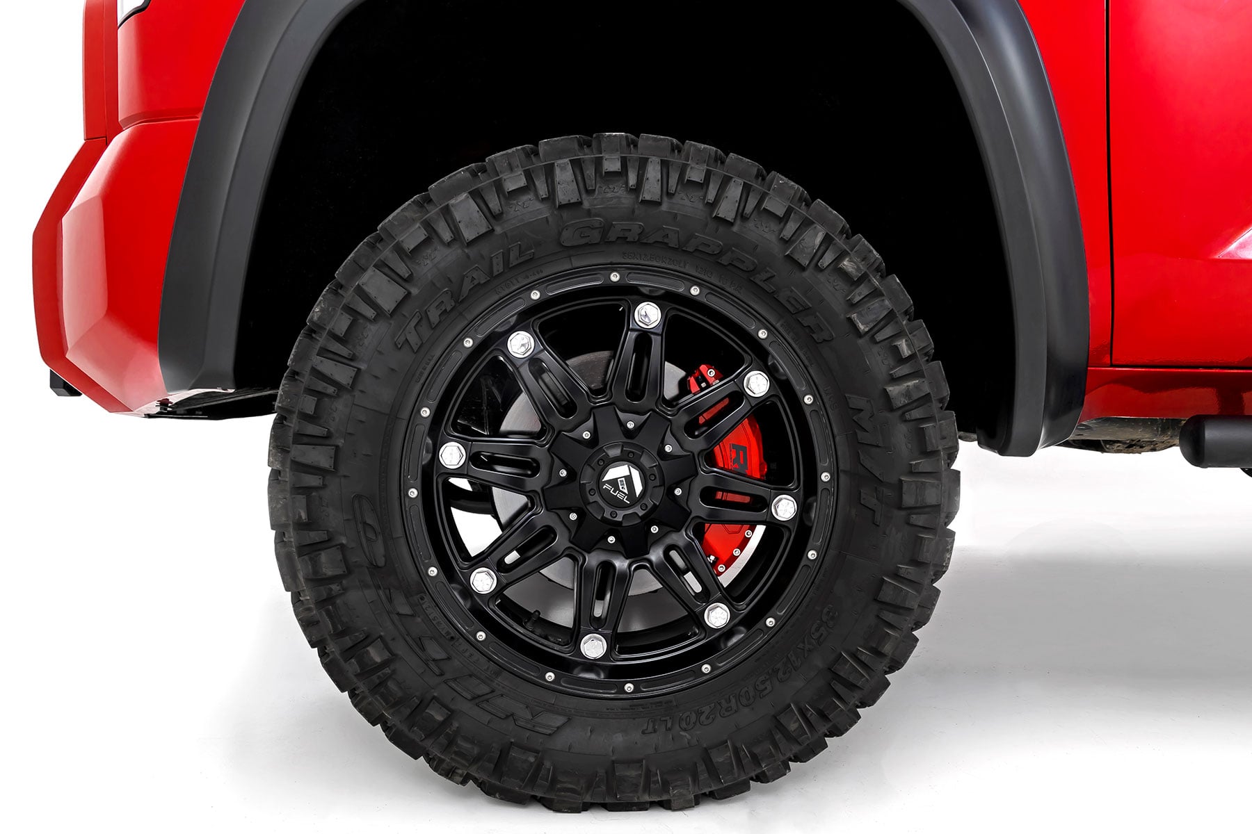 Caliper Covers | Front and Rear | Red | Toyota Tundra 2WD/4WD (2022-2026) by Rough Country
