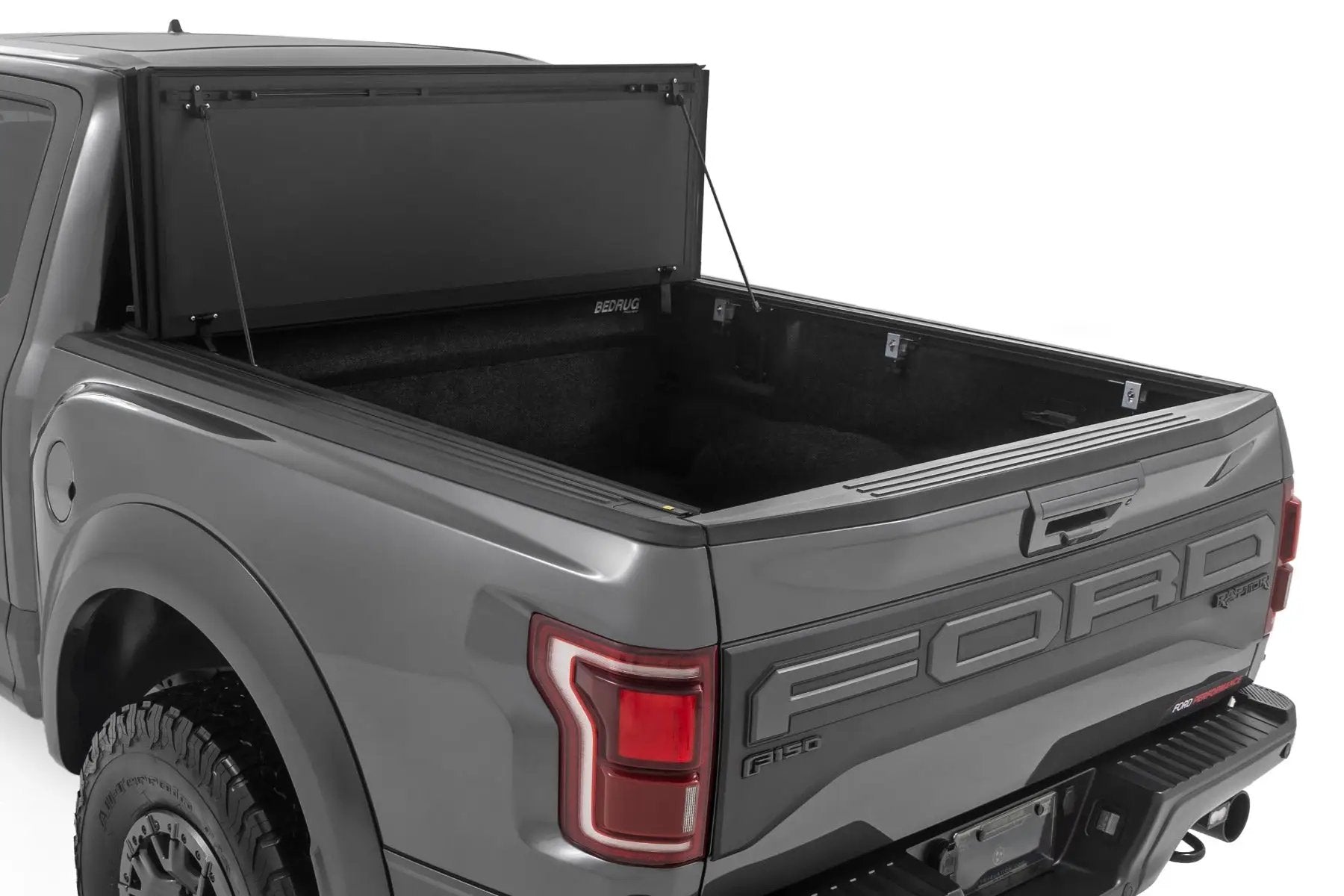 Hard Tri-Fold Flip Up Bed Cover | 5'7" Bed | Ford F-150 (21-26)/F-150 Lightning (22-26) by Rough Country
