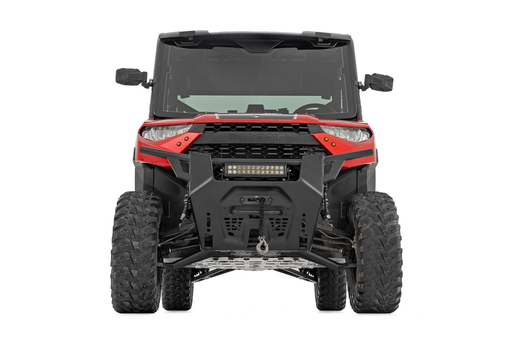 Black Forged Alum High Clearance 2" Fwd Offset Control Arms w/Ball Joints | Polaris Ranger 1000XP by Rough Country