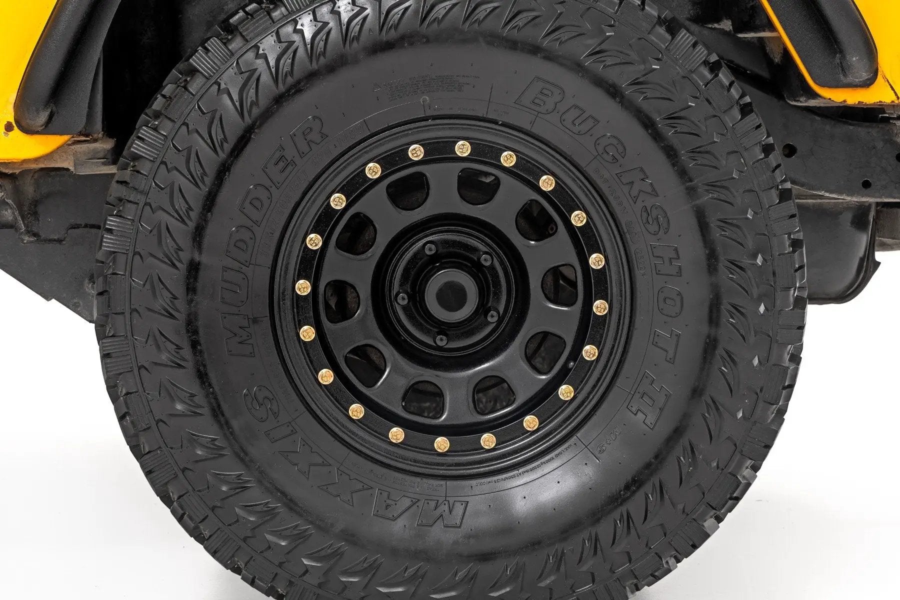 Steel Simulated Bead Lock Wheel | Black | 17x9 | 6x5.5 | 4.25 Bore | -12 by Rough Country