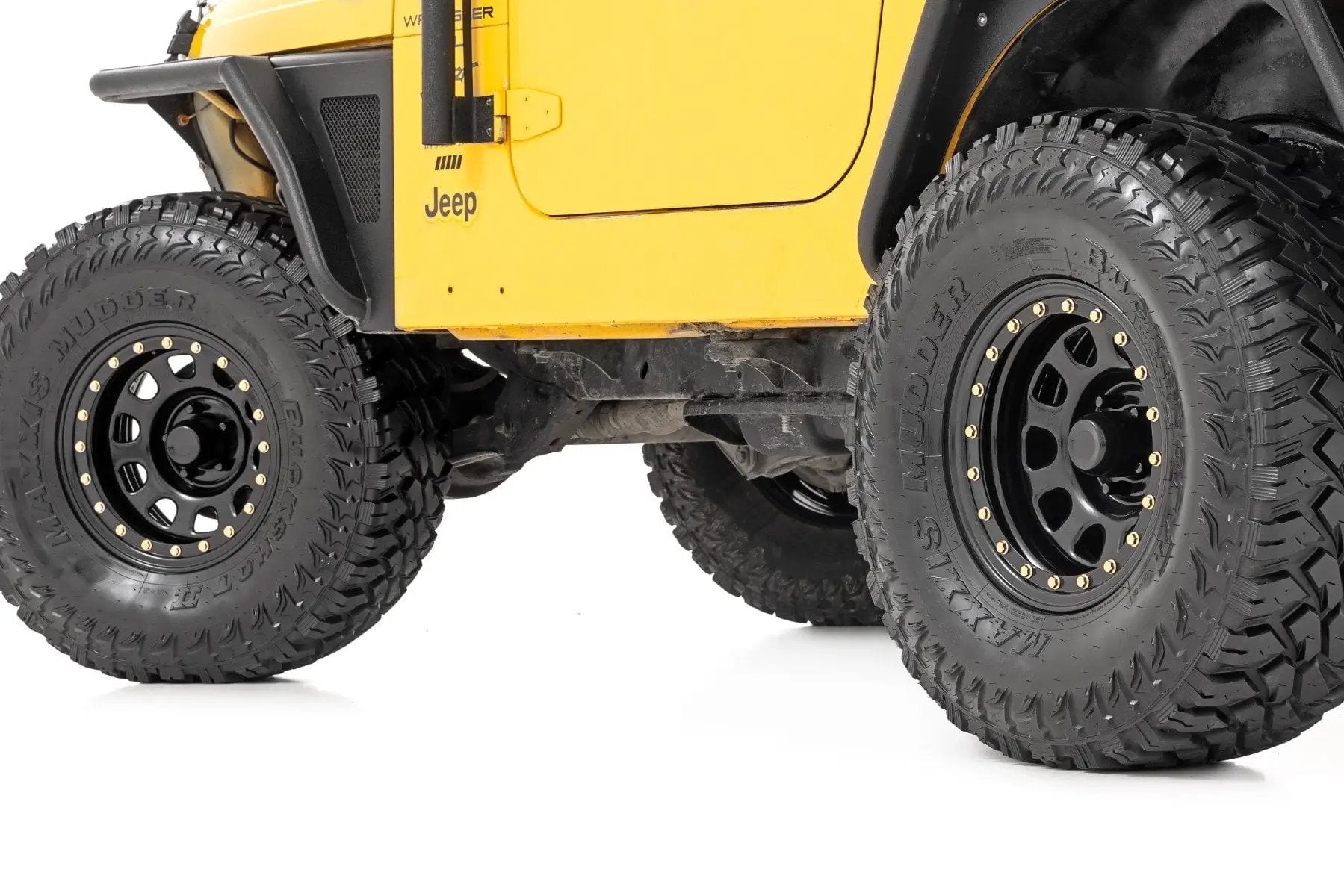 Steel Simulated Bead Lock Wheel | Black | 17x9 | 6x5.5 | 4.25 Bore | -12 by Rough Country