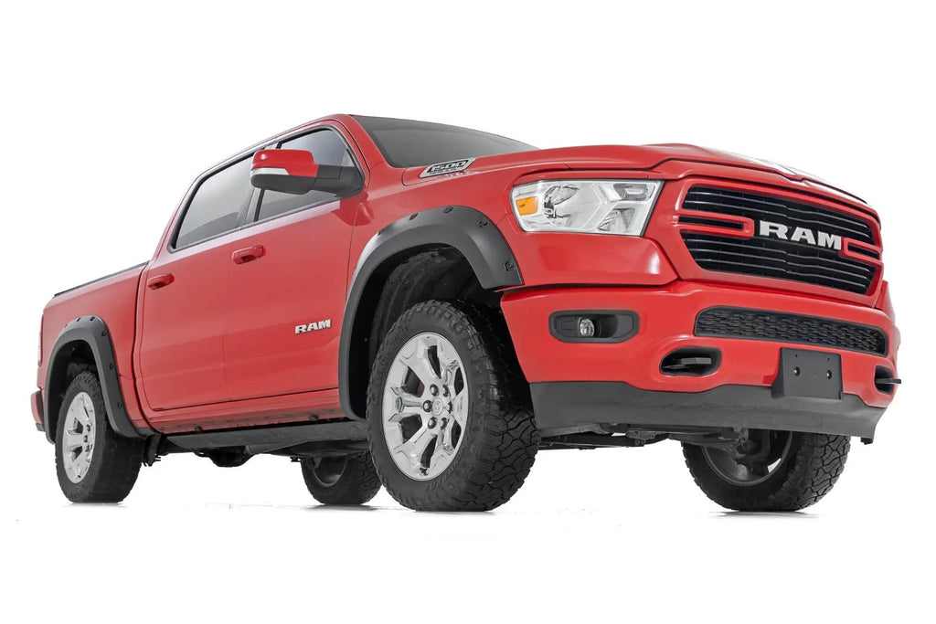 Pocket Fender Flares | PX8 Black Crystal | Ram 1500 2WD/4WD (2019-2024) by Rough Country