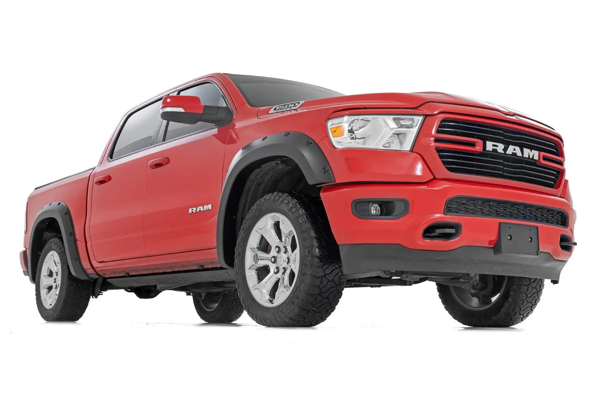 Pocket Fender Flares | PX8 Black Crystal | Ram 1500 2WD/4WD (2019-2024) by Rough Country