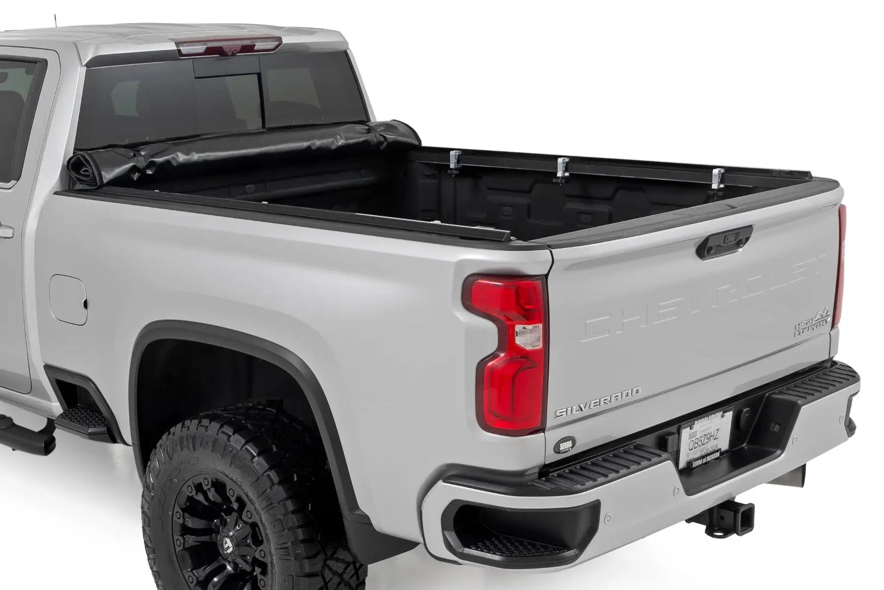 Soft Roll Up Bed Cover | 6'9" Bed | Chevy/GMC 2500HD/3500HD (20-26) by Rough Country