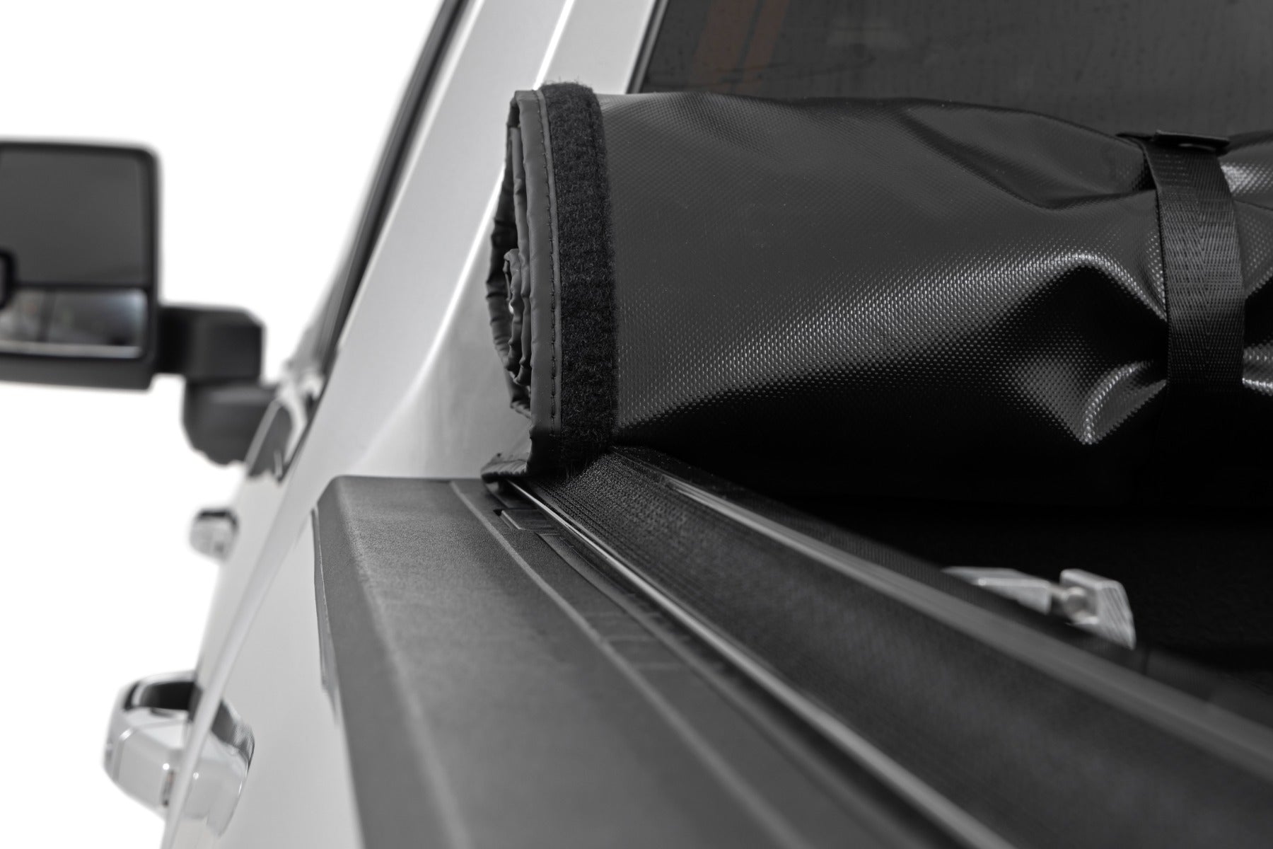 Soft Roll Up Bed Cover | 6'9" Bed | Chevy/GMC 2500HD/3500HD (20-26) by Rough Country