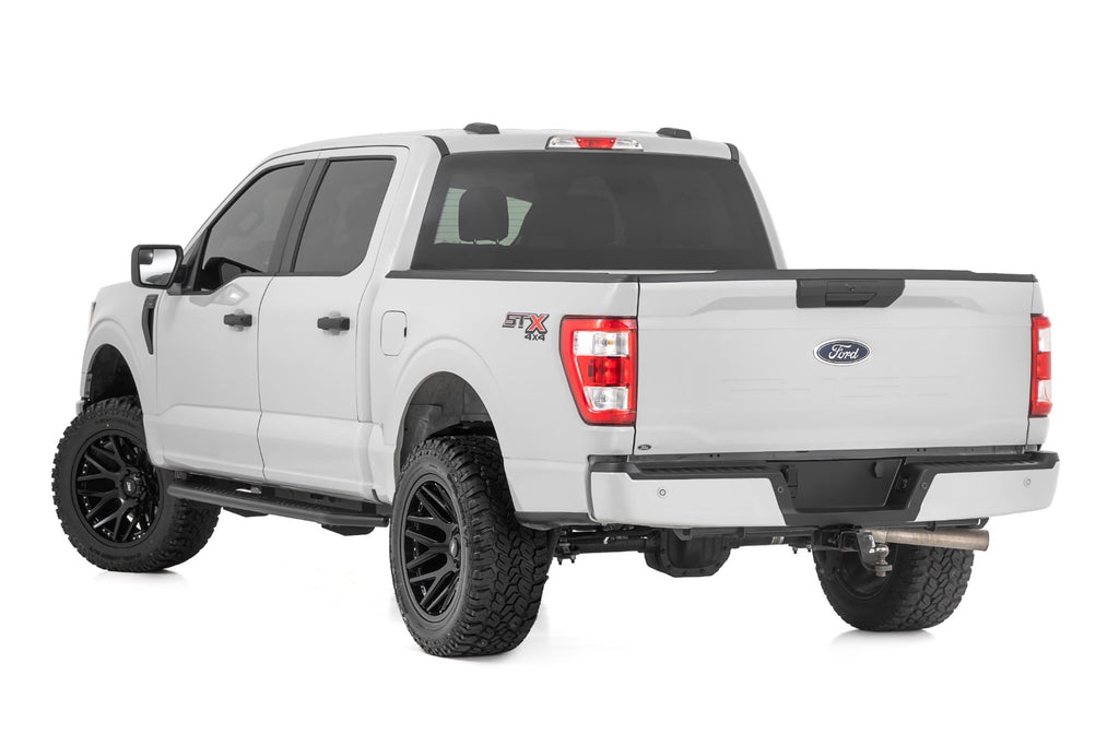 OV2 Running Boards | Side Step Bars | Crew Cab | Ford F-150/Lightning/F-250/F-350 (15-26) by Rough Country
