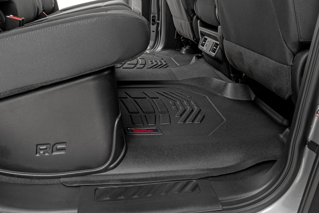 Sure-Fit Floor Mats | FR & RR | FR Over Hump | Crew | Chevy/GMC 1500/2500HD/3500HD (19-26) by Rough Country
