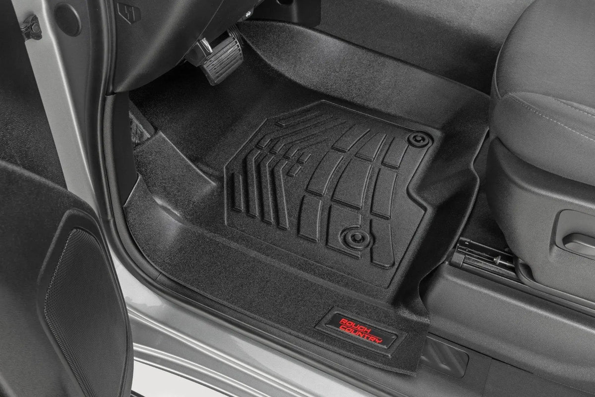Sure-Fit Floor Mats | FR & RR | FR Bucket | Crew | Chevy/GMC 1500/2500HD/3500HD (19-26) by Rough Country