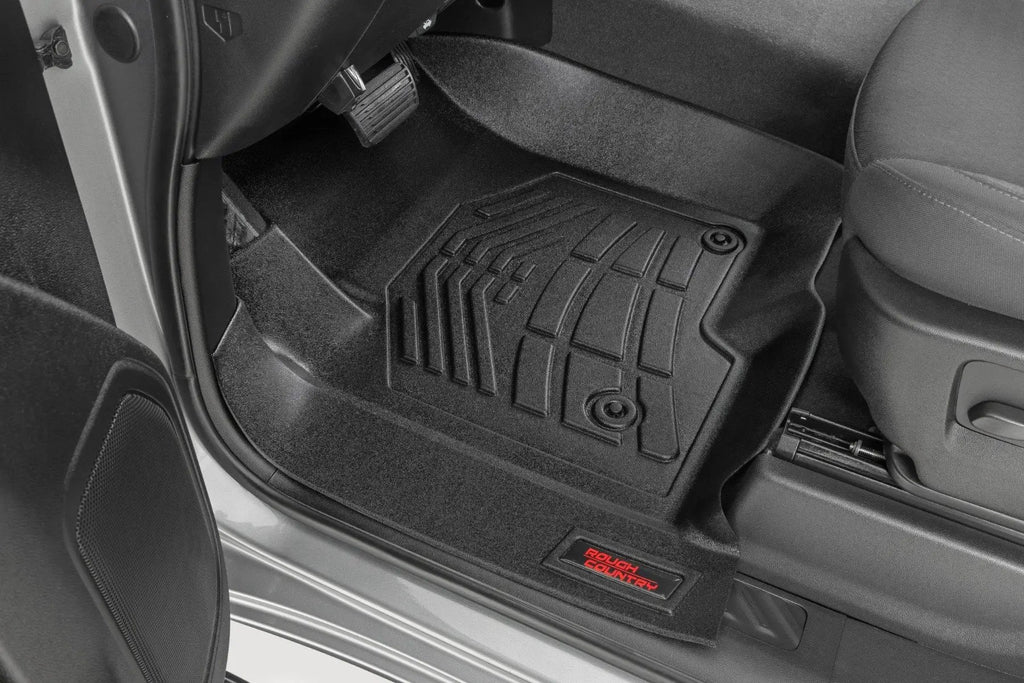 Sure-Fit Floor Mats | FR & RR | FR Bucket | Crew | Chevy/GMC 1500/2500HD/3500HD (19-26) by Rough Country