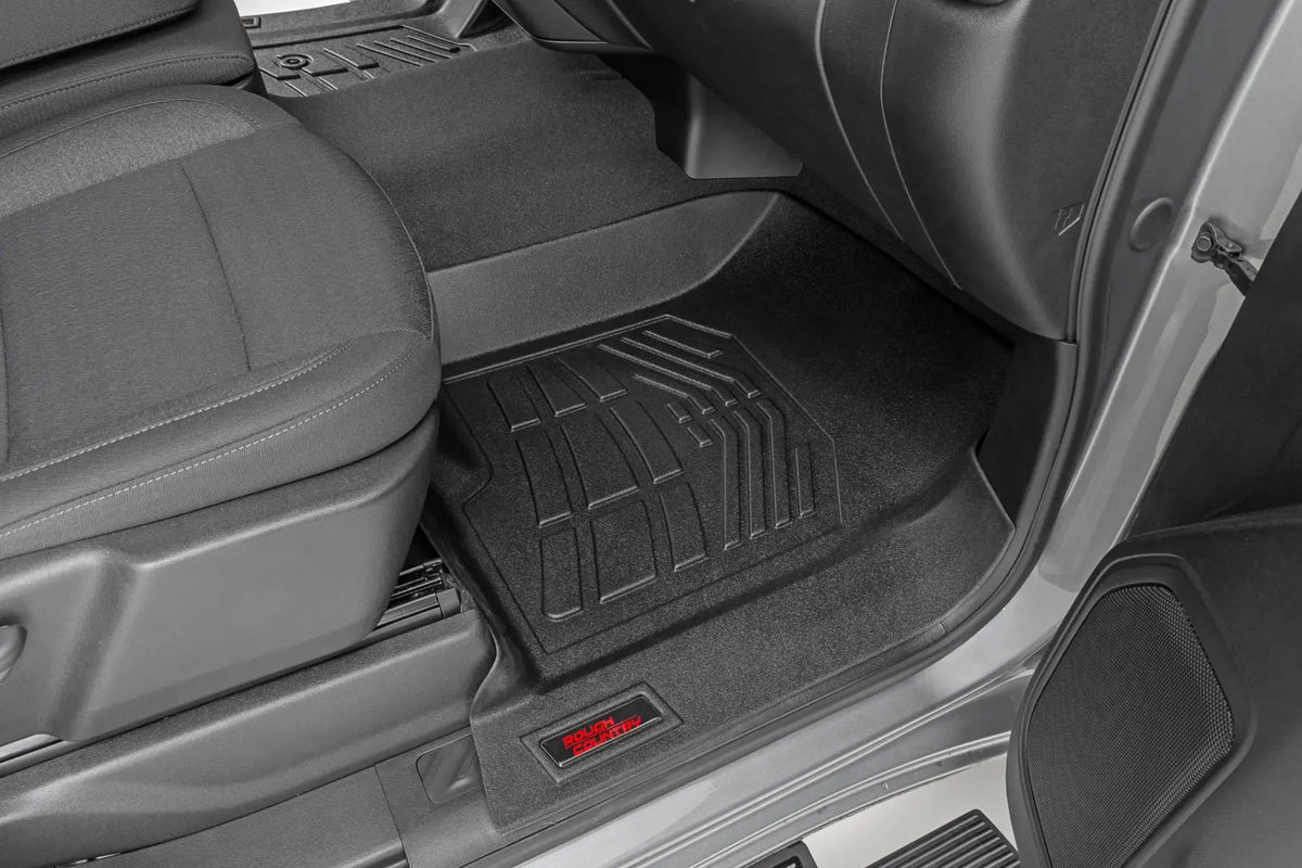 Floor Mats | FR Bucket | Crew | Chevy/GMC 1500/2500HD/3500HD (19-26) by Rough Country