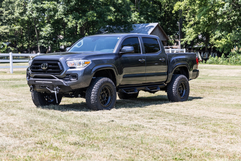 Front Bumper | Hybrid | 12000-Lb Pro Series Winch | Synthetic Rope | Toyota Tacoma (16-23) by Rough Country