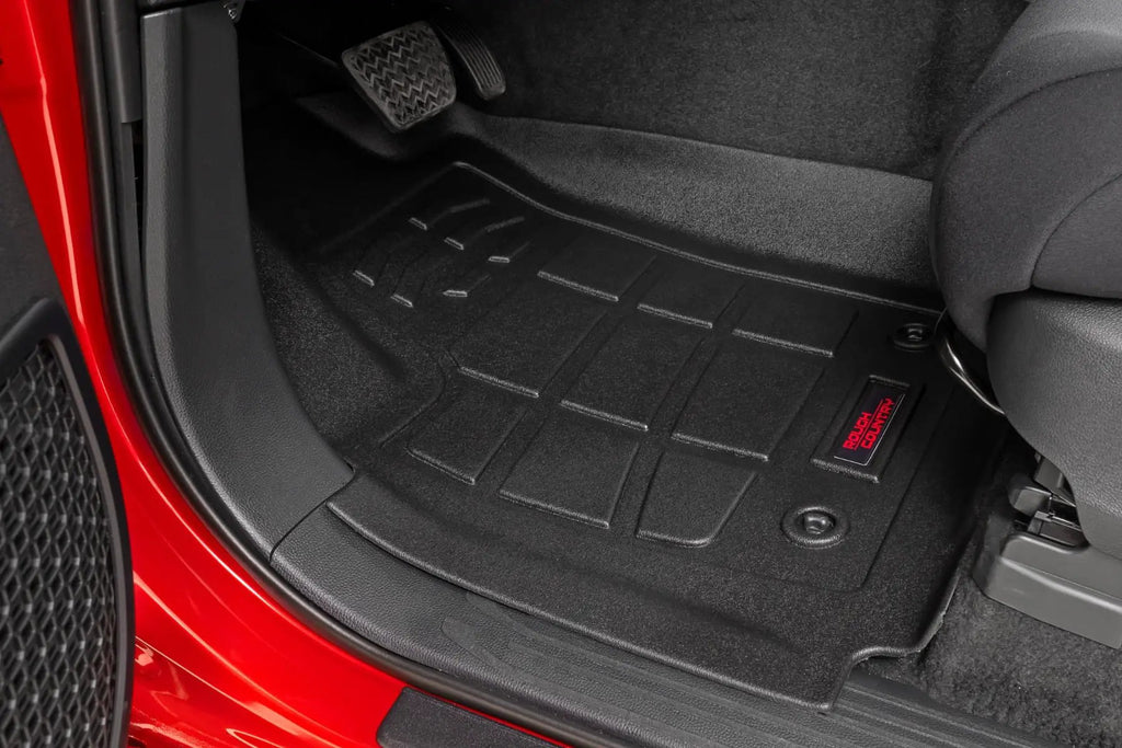 Sure-Fit Floor Mats | Front & Rear | Double Cab | Toyota Tacoma (24-26) by Rough Country