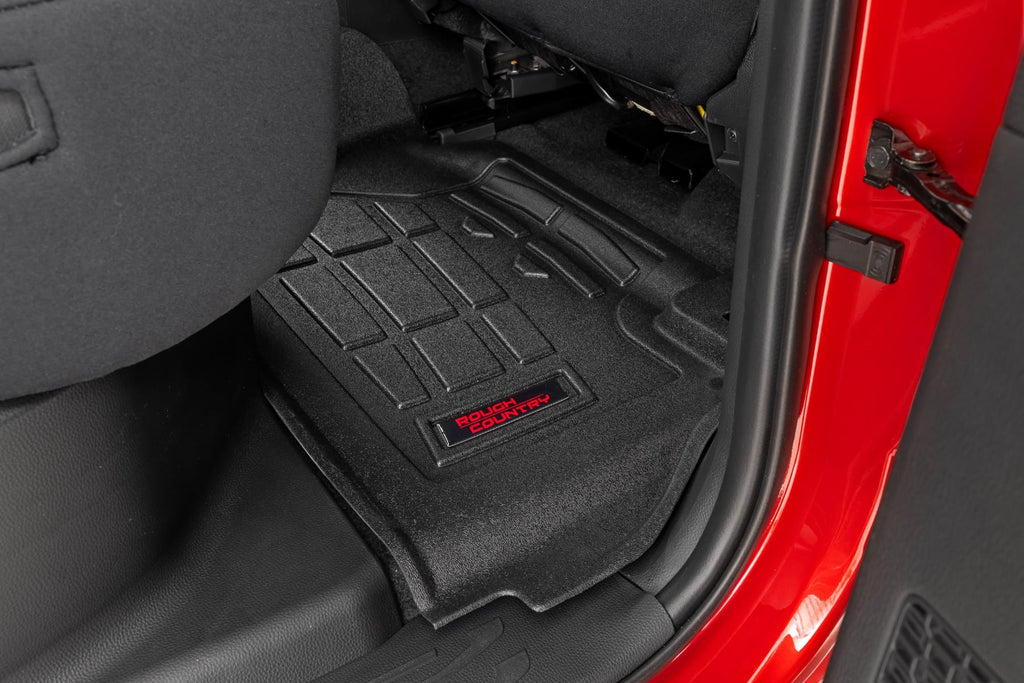 Sure-Fit Floor Mats | Front & Rear | Double Cab | Toyota Tacoma (24-26) by Rough Country