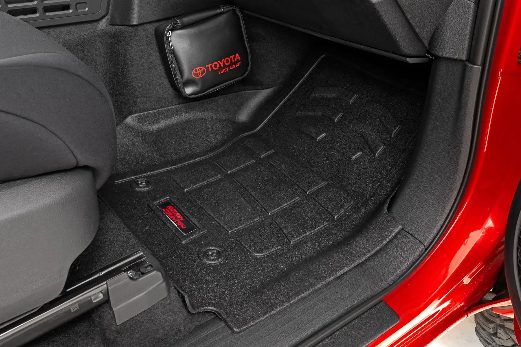 Sure-Fit Floor Mats | Front & Rear | Double Cab | Toyota Tacoma (24-26) by Rough Country