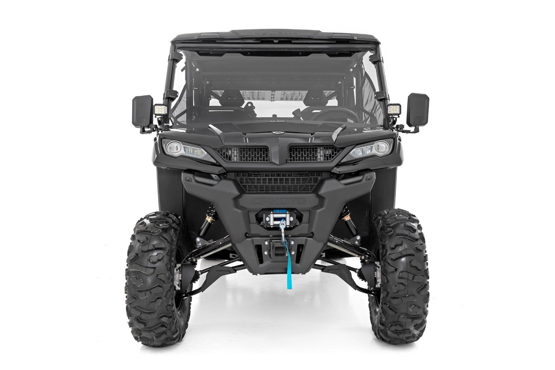 LED Light Kit | Cage Mount | 2" Black Pair | CFMOTO UFORCE 1000 by Rough Country