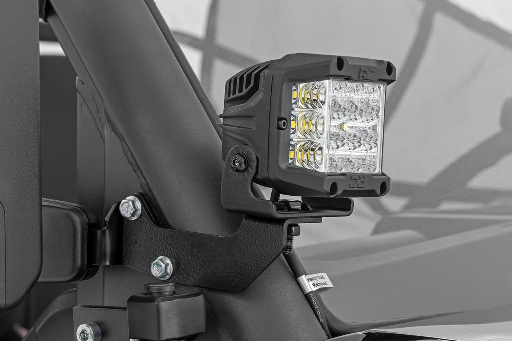 LED Light Kit | Cage Mount | 2" Black Pair | Amber DRL | CFMOTO UFORCE 1000 by Rough Country