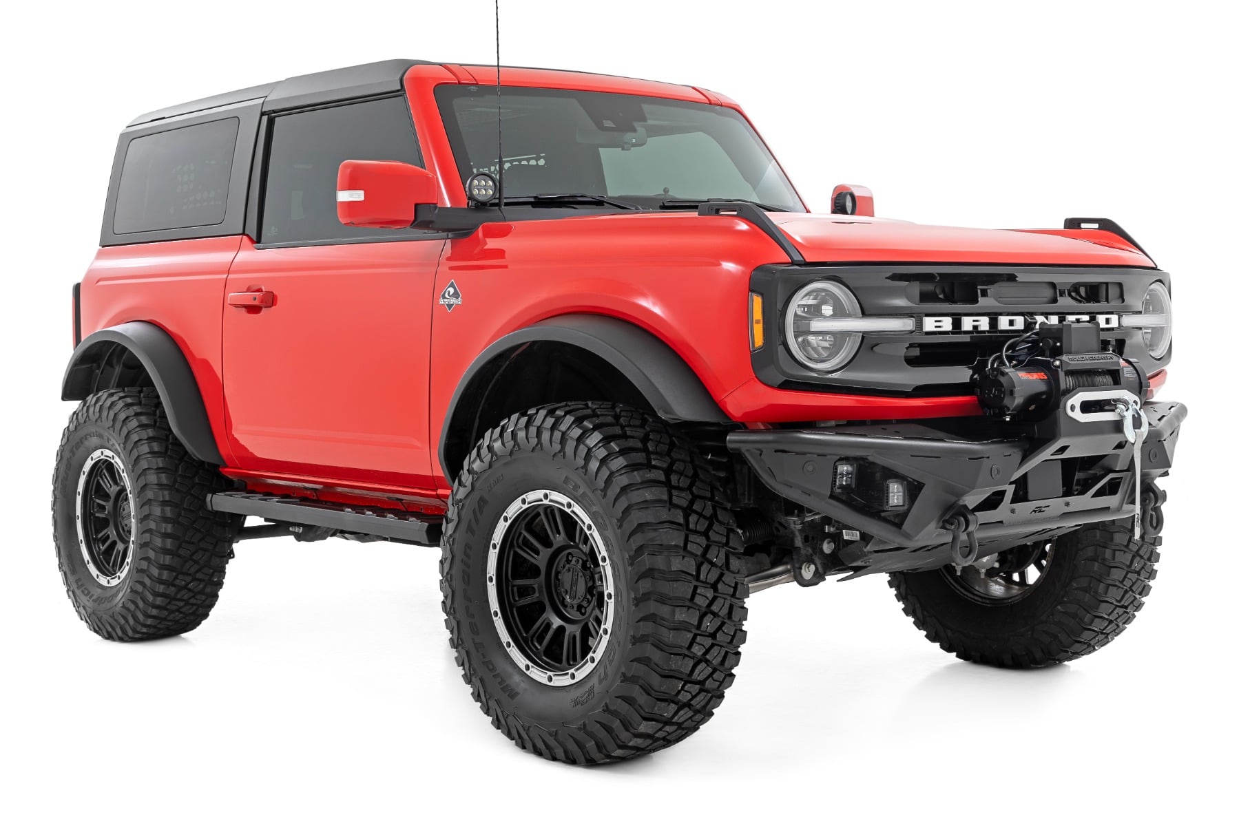 BA2 Running Boards | Side Step Bars | 2-Door | Ford Bronco (2 Door) (21-26) by Rough Country