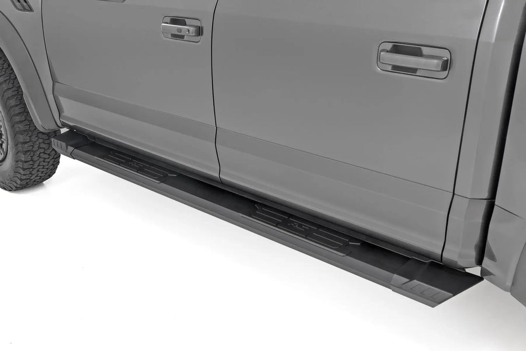HD2 Aluminum Running Boards | Crew Cab | Ford F-150/Lightning/F-250/F-350/Raptor (15-26) by Rough Country