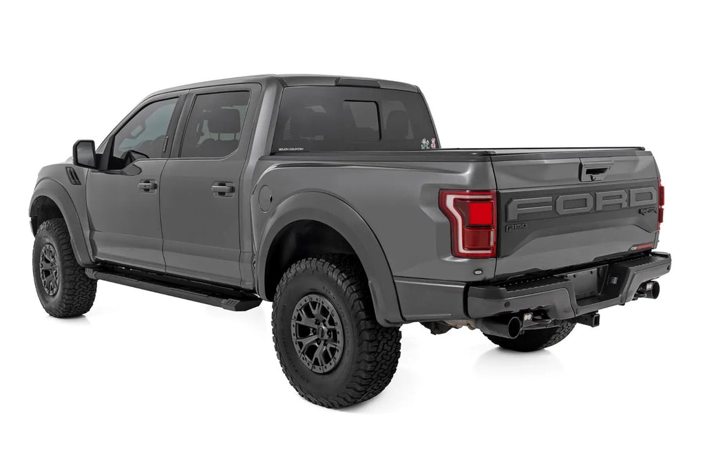 HD2 Aluminum Running Boards | Crew Cab | Ford F-150/Lightning/F-250/F-350/Raptor (15-26) by Rough Country